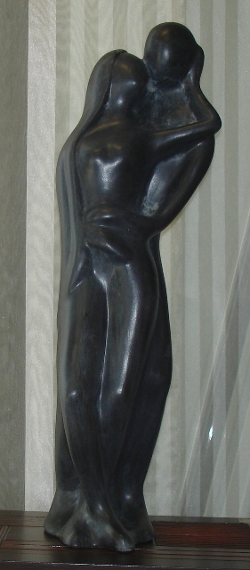 Francis Paar "Der Flirt" graphit - zum Schlieen ins Bild klicken