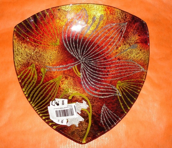 3 Eck Schale " Fiore" - zum Schlieen ins Bild klicken