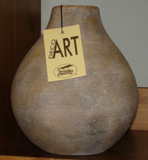Vase "Sandy" hellbraun - zum Schlieen ins Bild klicken